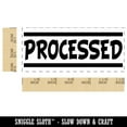 thumbnail image 2 of Processed Border Top Bottom Self-Inking Rubber Stamp Ink Stamper for Business Office - Black Ink - Small 1-1/2 Inch, 2 of 7