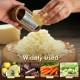 thumbnail image 6 of AEVXKHI 2 Sets Cheese Grater Safe Cheese Shredder with Storage Space Stainless Steel Lemon Zester Grater with Wooden Handle Manual Chocolate Grater for Grating Carrots Cheese Chocolate, 6 of 10