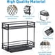 thumbnail image 5 of Organizador de especias deslizante, cocina de 2 niveles, estante de especias para armario, almacenamiento y organización de la cocina, soporte para especias deslizante debajo del fregadero con 3, 5 of 5