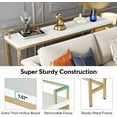 thumbnail image 3 of Tribesigns 70.9 inch Long Console Table Behind Sofa Couch Table, Narrow Entry Hallway Table, Gold, 3 of 7