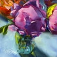 thumbnail image 2 of Smith, Kim 20x20 White Modern Wood Framed Museum Art Print Titled - Roses Still Life II, 2 of 4