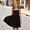 Black, variant on Girls Casual Dress, Sleeveless Spaghetti Strap Cute Flowy Summer Flare Dress Purple Size 8