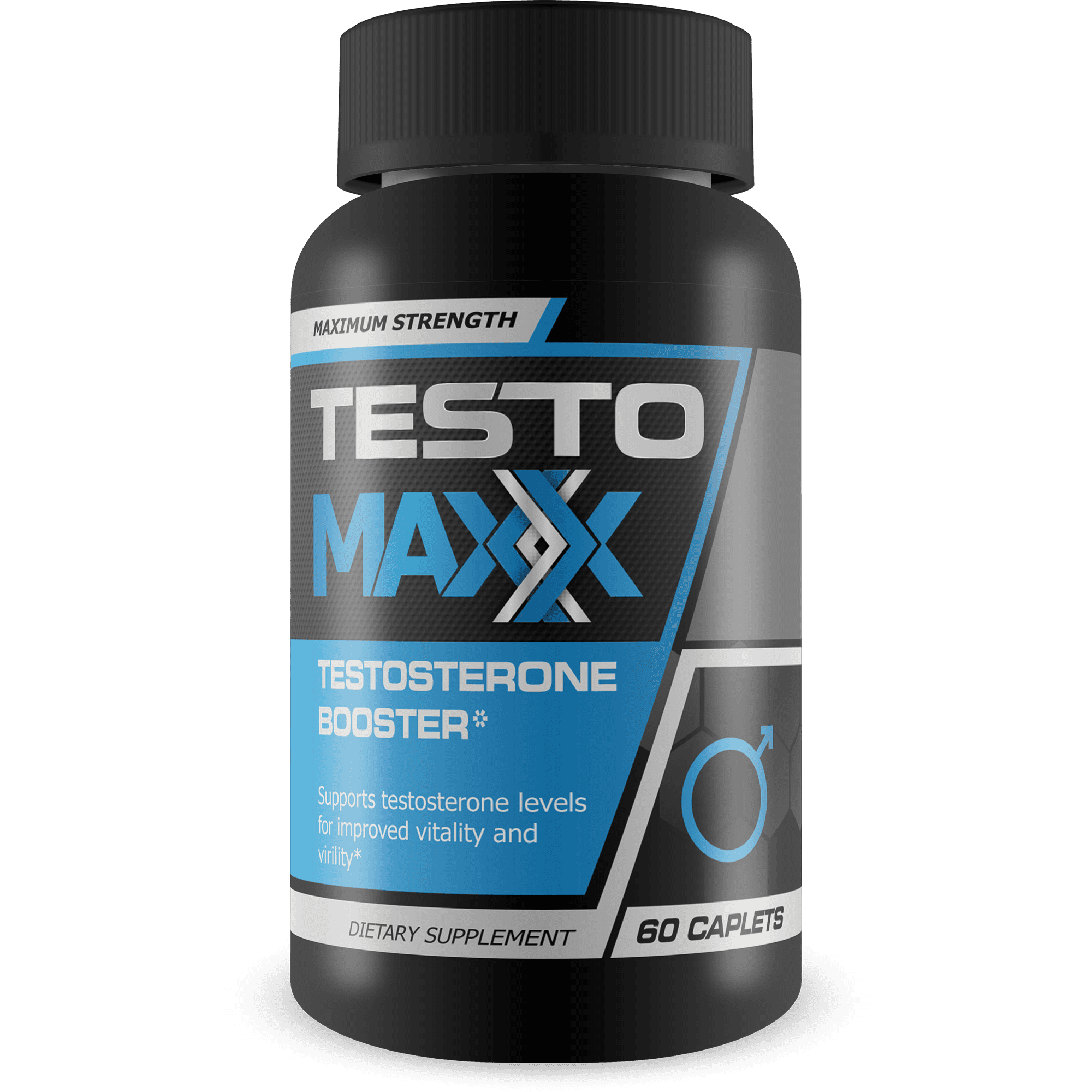 Testo Maxx - All Natural Testosterone Booster - Burn Fat, Build Lean Muscle, And Improve Performance - 60 Caplets
