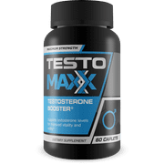 Testo Maxx - All Natural Testosterone Booster - Burn Fat, Build Lean Muscle, And Improve Performance - 60 Caplets