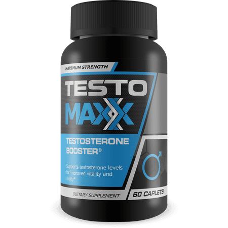 Testo Maxx - All Natural Testosterone Booster - Burn Fat, Build Lean Muscle, And Improve Performance - 60 Caplets