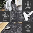 thumbnail image 6 of FairOnly 10'x13' Black Area Rugs for Dining Room Vintage Washable Floor Cover Non Shedding Low Pile Carpet for Living Room, 6 of 7