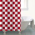 thumbnail image 4 of Red and White Checkered Pattern Shower Curtain 72"x84" ,Bathroom Decorative Shower Curtains Set with 12 Hooks,Modern Waterproof Washable Shower Curtain, 4 of 6