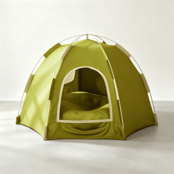 Dog Cat Pet Tent Foldable Cozy Dachshund Tent House Cat Bed Cave Canopy,Portable Foldable Pet Cave Bed, Breathable Mesh Window, Removable Washable Tent for Indoor Outdoor