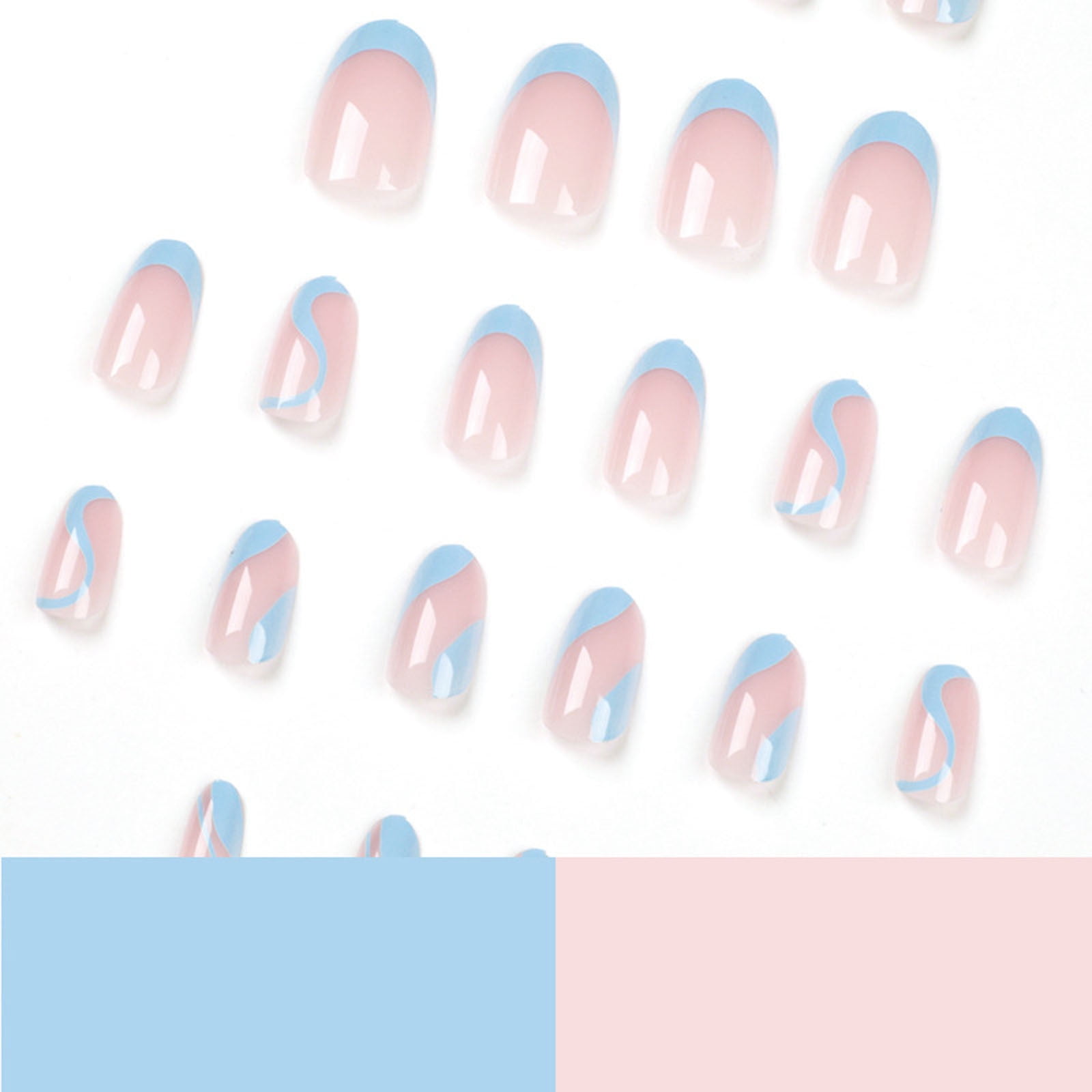 Acrylic Fake Nails Removable Nail Pieces Daily Wear Artificial Nails Nail Art Decorations