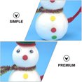 thumbnail image 2 of 6 muñecos de nieve para niños hechos a mano, material de Navidad DIY, manualidades con forma de muñeco de nieve, 2 of 5