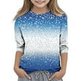 thumbnail image 2 of ITSAME Kids Christmas 3/4 Sleeve Tops, Crew Neck Casual Fashion Funny Xmas Graphic Boys Girls Pullover Shirt Multicolor 3T, 2 of 7