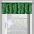 thumbnail image 2 of Ambesonne Abstract Green Window Valance, Irish Swirl Shamrock, 54" X 18", Green Emerald, 2 of 5