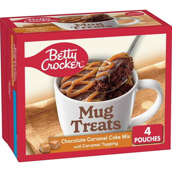 Betty Crocker Mug Treats Chocolate Caramel Cake Mix with Caramel Topping, 12.5 oz.