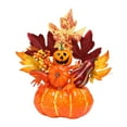 thumbnail image 2 of Adorno de calabaza de Halloween, centro de mesa de comedor, decoración artística novedosa para Estilo G, 2 of 9