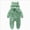 A45--Green, variant on 0-3 Months Newborn One-Piece Jumpsuit Newborn Infant Baby Boys Girls Snowsuit Winter Coat Warm Fleece Hooded Footed Romper Jumpsuit Outfits Black Infant Gift