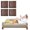 Brown, variant on VEFSU 4 PCS 3" X 3" Square 2" Round Bed Stoppers To Prevent Sliding, Reusable Plastic Bed Leg Pads, Furniture Floor Protectors for Hardwood, Stop Bed From Sliding, Couch Stoppers To Prevent Sliding