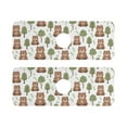 thumbnail image 2 of Faucet Mat for Kitchen Sink 15'' Sink Splash Guard Mat Super Absorbent Fast Drying Drain Pad Cute Bear with Tree 2 Pack, 2 of 9
