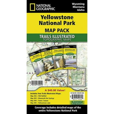 National Geographic Trails Illustrated M Yellowstone National Park [Map Pack Bundle], (Paperback)