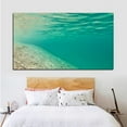 thumbnail image 4 of Sea Floor Canvas Art Deep Ocean Picture Wall Art Blue Sea Framed Painting Wall Decor For Home Office Bedroom Reeady to Hang, 4 of 6