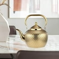 thumbnail image 3 of DOLITY Stainless Steel Teapot Loose Leaf Tea Pot with Tea for All Stovetop 1.2L 1.2L Gold, 3 of 8
