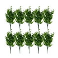 thumbnail image 1 of Wosthever 10 piezas de reemplazo de plantas falsas decorativas simulación vívida hogar Oficina balcón restaurante café hojas artificiales Arboles Artificiales 40g Wosthever HA083942-03, 1 of 6
