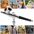 thumbnail image 3 of Yeacher Multi-purpose Professional 0.3mm Airbrush Air Compressor Kit Max 30PSI Air Pump Set for Model Making DIY Art Painting, 3 of 7
