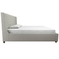 CosmoLiving by Cosmopolitan Mercer Upholstered Bed, Light Gray Linen