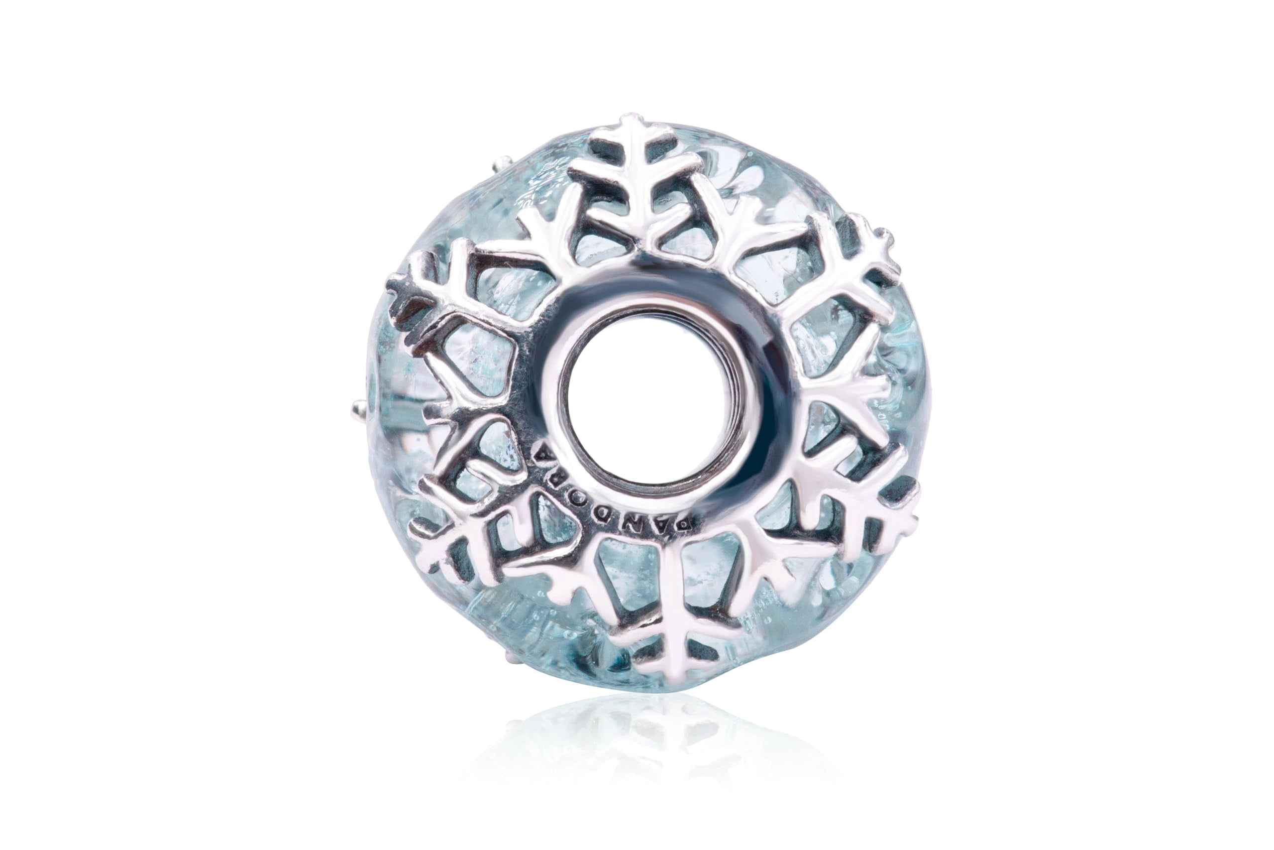 Pandora Winter Blue Snowflake Murano Charm