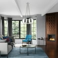 thumbnail image 4 of 43393-66 Livex Lighting Piedmont - 3 Light Globe Pendant In Transitional Style-15 Inches Tall and 21.5 Inches Wide-Brushed Aluminum Finish, 4 of 9