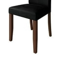 thumbnail image 5 of Castle Place Simple Sophisticated Velvet Upholstered Dining Chairs, Black, Set of 2, 5 of 9
