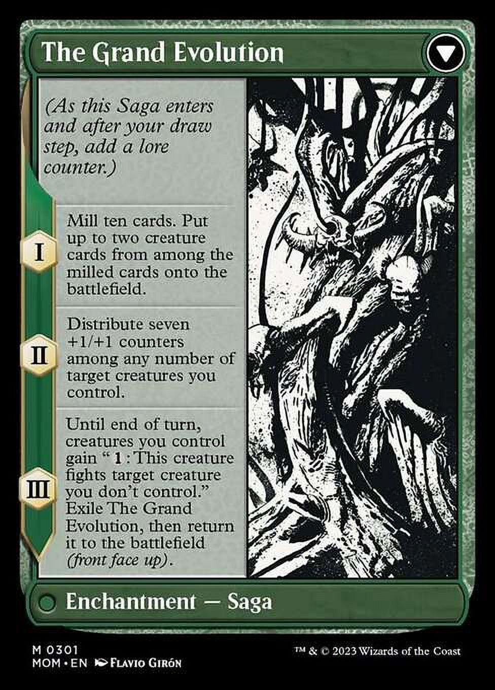 MtG March of the Machine Mythic Rare Vorinclex // The Grand Evolution  (Showcase) #301 - Walmart.com