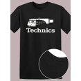 thumbnail image 1 of Technics Audio T-Shirt Noir pour Hommes Rétro Lecteur de Cassette Graphique, 1 of 5