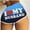 Blue, variant on Shorts for Women Casual Elastic Waist Hotpants I Love My Husband Slim Gradient Shorts