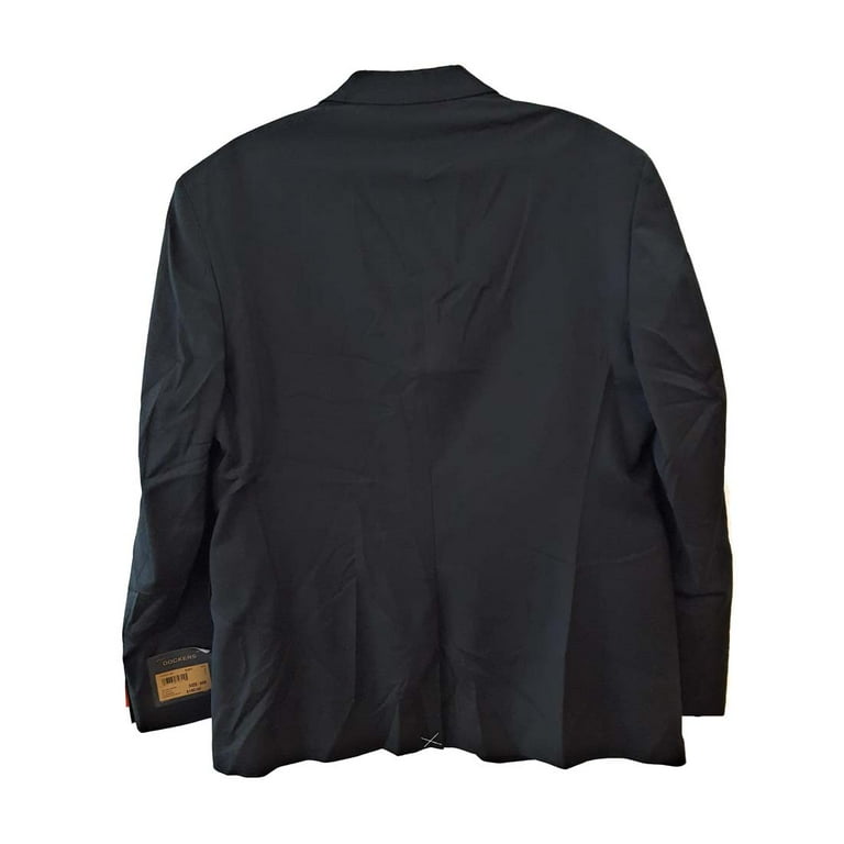 Dockers Men s Stretch Suit Separate Pant and Vest Black Blazer 46 Regular Walmart