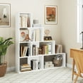 thumbnail image 2 of Patiojoy 4-Layer Corner Storage Rack Freestanding Display Bookshelf White, 2 of 9