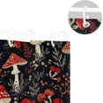 thumbnail image 5 of Mushroom Leaves Shower Curtains Waterproof Fabric Shower Curtain Bathroom Decoration with Hooks Washable Bathroom Shower Curtains 60x72 Inch, 5 of 6