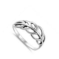 thumbnail image 4 of Filigree Feather Leaf Nature Casual Ring .925 Sterling Silver Band Jewelry Female Male Unisex Size 8, 4 of 4