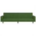 thumbnail image 3 of vidaXL Canapé-Lit 2 Places en Velours Vert Foncé, 3 of 5