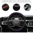 thumbnail image 4 of Car Steering Wheel Cover, 15 Inch Anti-Slip Steering Wheel Cover Protector with 3D Honeycomb Design, Universal Steering Wheel Covers for Truck SUV, Car Accessories (Purple, Round Shape), 4 of 12