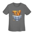 thumbnail image 3 of Thinknoodles Women'S Basic Short Sleeve T-Shirt Deep Heather Small, 3 of 5