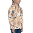 thumbnail image 3 of Fotbe Tropical Beach Sea Shell Pattern Youth Pullover Hooded Sweatshirt, Boys Hoodie, Kangaroo Pocket Hoodie for Kids Girls -X-Large, 3 of 6