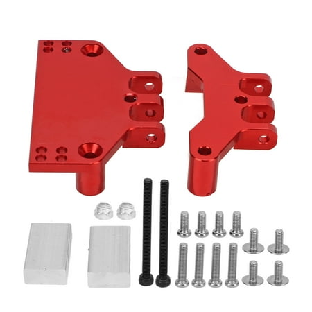 

Steering Gear Bracket Improve Performance Front Servo Mount With Mounting Screws For 1/12 RC Car Red