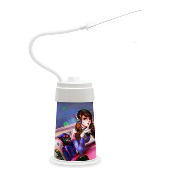 Lámpara de mesa Overwatch DVA Night Light para dormitorio infantil