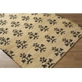thumbnail image 4 of Hauteloom Albina Boho Hand Woven Wool and Jute Blend Natural Fiber Soft Area Rug - Traditional Floral Carpet for Living Room, Bedroom, Dining Room - Natural, Black, Charcoal, Beige - 2' x 3', 4 of 14