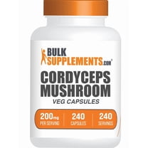 BulkSupplements Cordyceps Extract Capsules - Cordyceps Mushroom Supplement, 1 Capsule per Serving (2000mg Equivalent), 240 Count