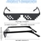 thumbnail image 2 of Paquete de 2 gafas de sol divertidas pixeladas mosaico Gamer gafas fiesta discoteca Cool brillar Electrónica, 2 of 5
