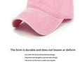 thumbnail image 4 of Baseball Cap Vintage Cotton Washable Adjustable Classic Hat - Pink, 4 of 6