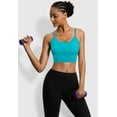 thumbnail image 6 of Charmo Womens Padded Crop Tank Tops Ribbed Knit Fitness Workout Yoga Cami, 6 of 8