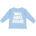 thumbnail image 3 of Inktastic Upside Down Time Boys or Girls Long Sleeve Toddler T-Shirt, 3 of 5
