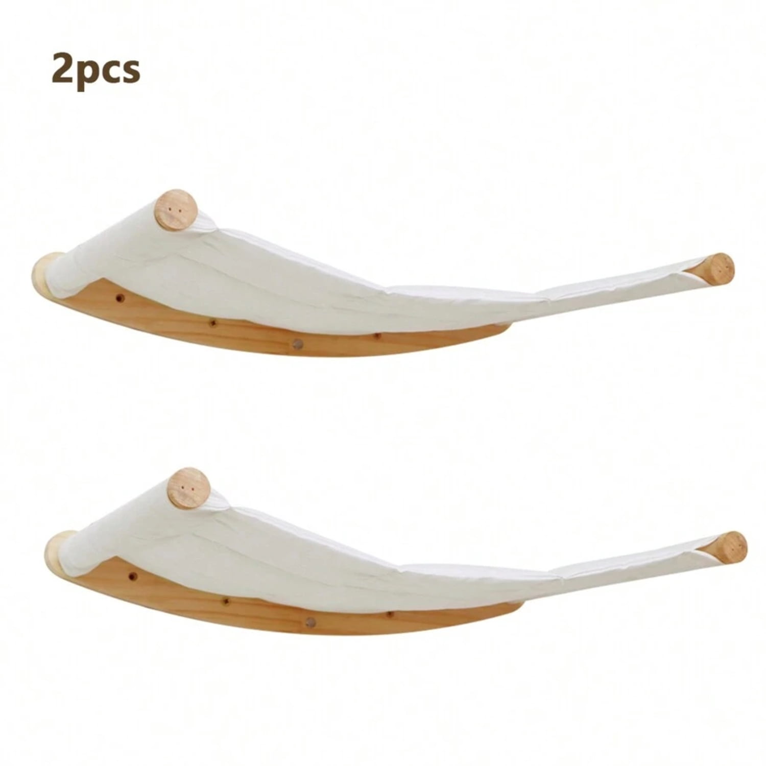 2pcs Wooden Cat Hammocks And Perches, Stable Cat Wall Shelf For Playing